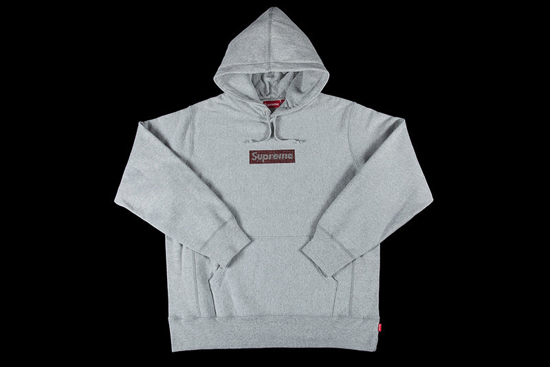 SUPREME SWAROVSKI BOX LOGO HOODED SWEATSHIRT