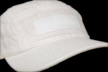 SUPREME LINEN FITTED CAMP CAP