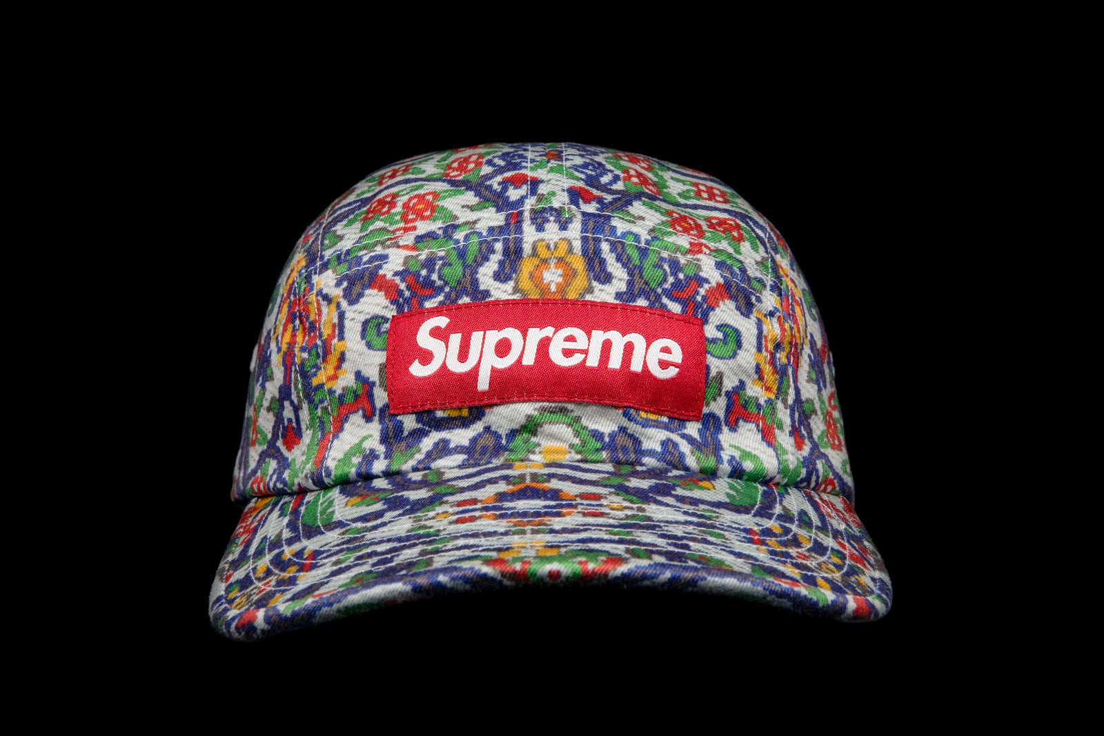 SUPREME WASHED CHINO TWILL CAMP CAP