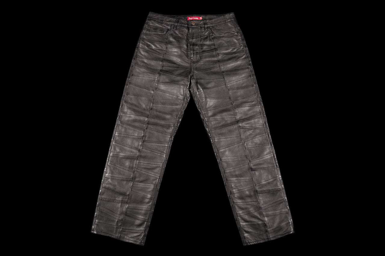 SUPREME PATCHWORK LEATHER 5-POCKET JEAN - PROJECT BLITZ