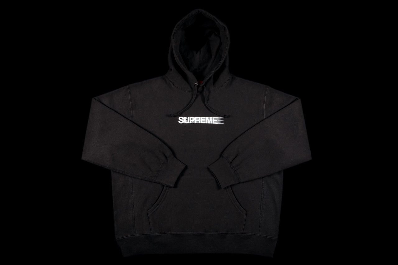 Supreme Size M logo hooded Hoodie Black