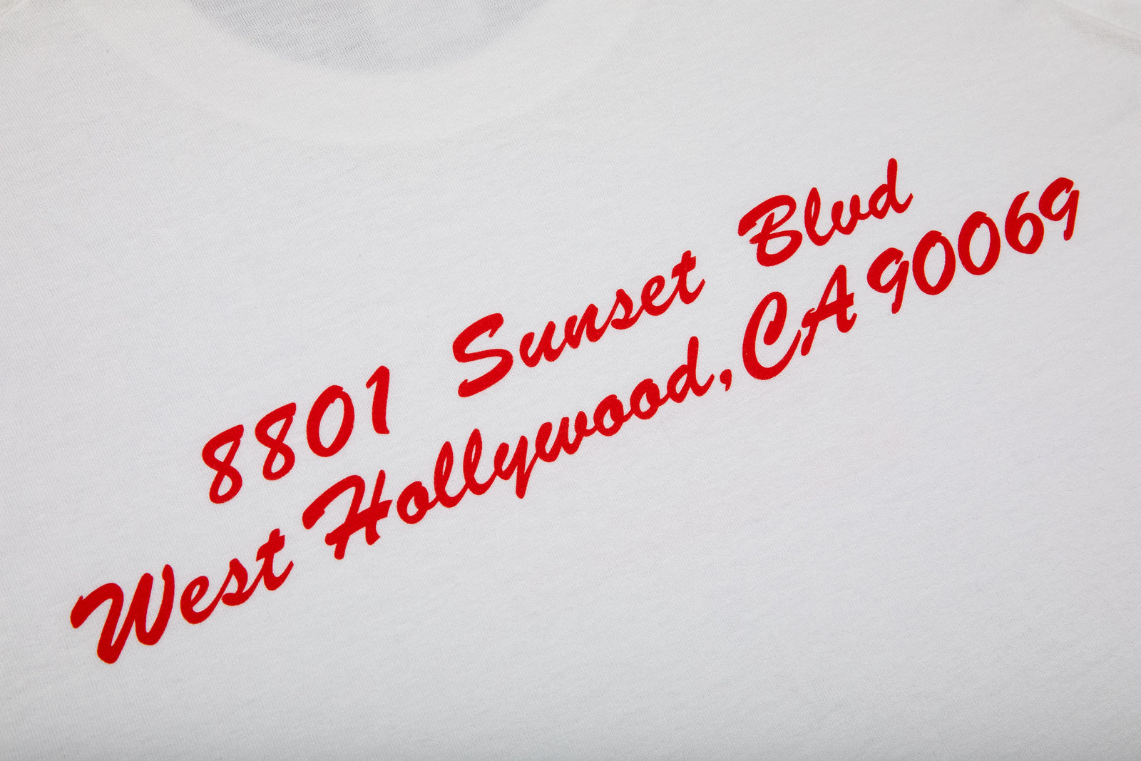 SUPREME WEST HOLLYWOOD BOX LOGO TEE