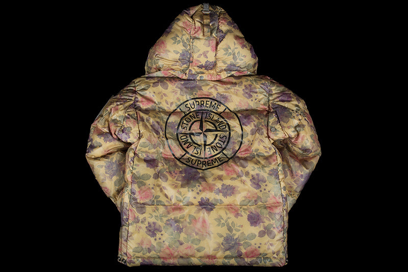 SUPREME STONE ISLAND LAMY COVER STAMPATO PUFFY JACKET