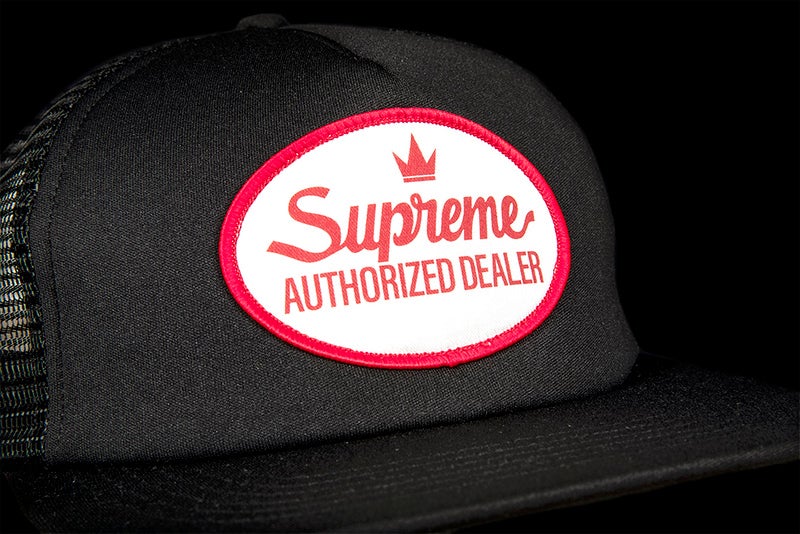 SUPREME AUTHORIZED MESH BACK 5-PANEL CAP