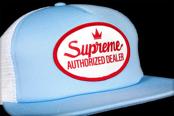 SUPREME AUTHORIZED MESH BACK 5-PANEL CAP