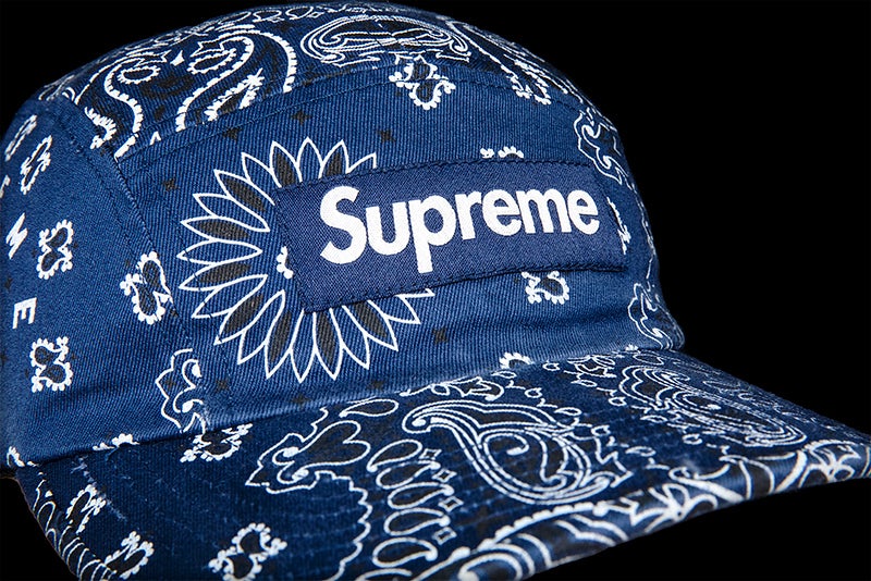 SUPREME BANDANA CAMP CAP