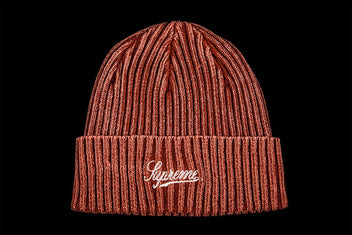 SUPREME BLEACHED RIB BEANIE