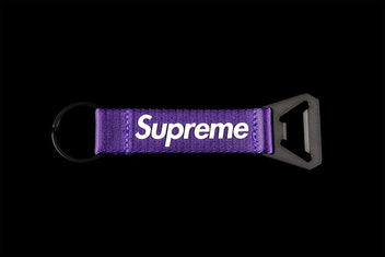 SUPREME BOTTLE OPENER WEBBING KEYCHAIN