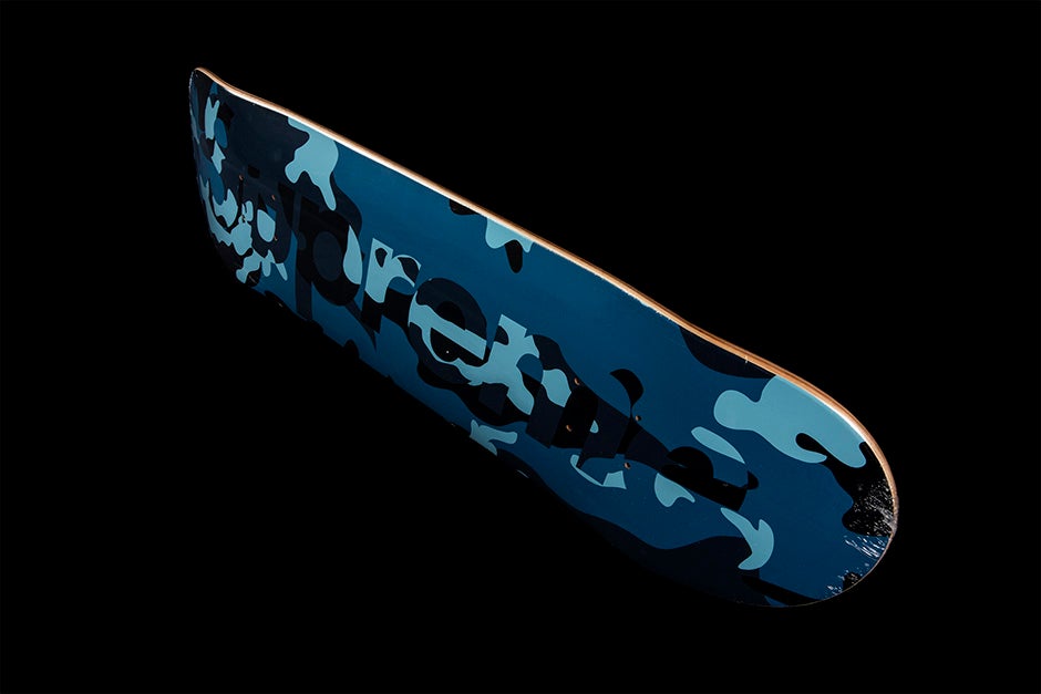 Supreme Skateboard Deck Camo Logo Skateboard Fw20 Blue Camo Fw20a99 Blu Project Blitz