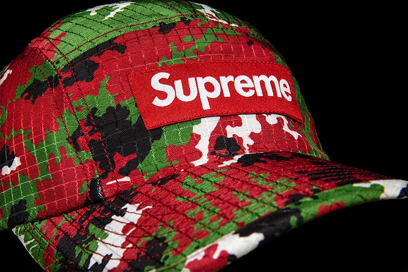 SUPREME CAMO RIPSTOP CAMP CAP