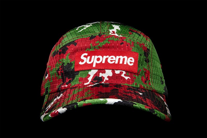 SUPREME CAMO RIPSTOP CAMP CAP