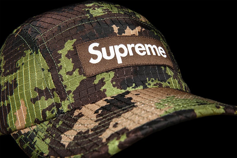 SUPREME CAMO RIPSTOP CAMP CAP