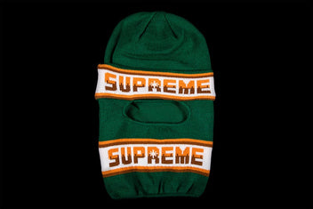 SUPREME DOUBLE LOGO FACEMASK BEANIE