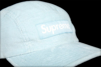 SUPREME FINE WALE CORDUROY CAMP CAP