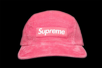 SUPREME FINE WALE CORDUROY CAMP CAP