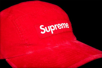 SUPREME FINE WALE CORDUROY CAMP CAP