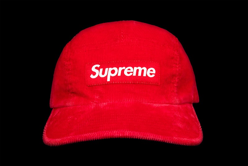 SUPREME FINE WALE CORDUROY CAMP CAP