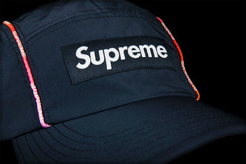 SUPREME GRADIENT PIPING CAMP CAP