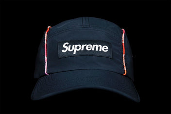 SUPREME GRADIENT PIPING CAMP CAP