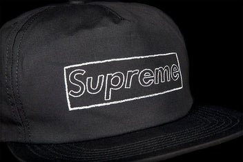 SUPREME KAWS CHALK LOGO 5 PANEL CAP