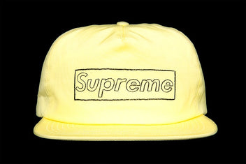 SUPREME KAWS CHALK LOGO 5 PANEL CAP