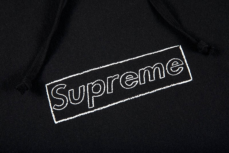 SUPREME X KAWS CHALK LOGO HOODED SWEATSHIRT