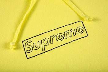 SUPREME X KAWS CHALK LOGO HOODED SWEATSHIRT