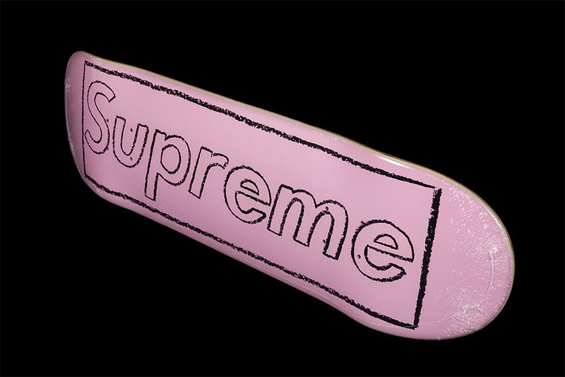 SUPREME X KAWS CHALK LOGO SKATEBOARD