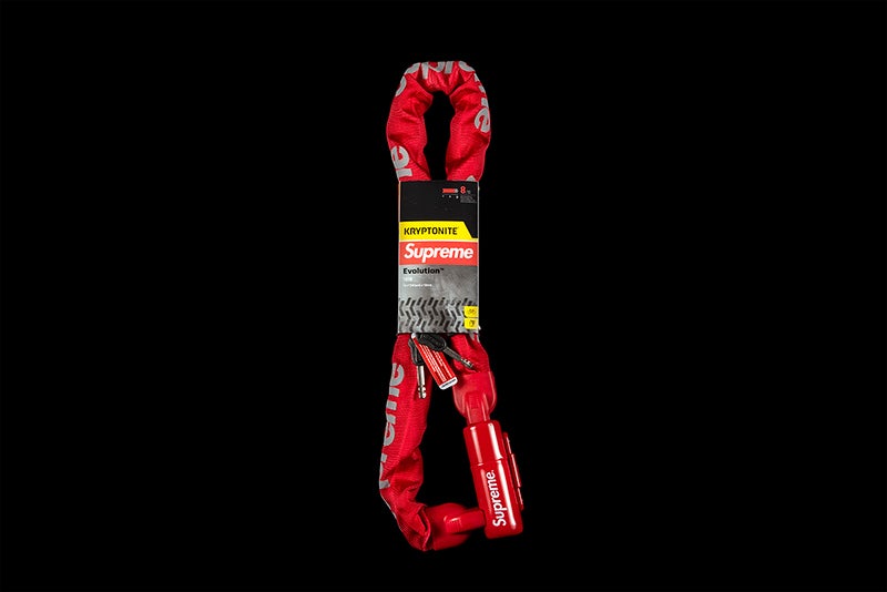 SUPREME KRYPTONITE INTEGRATED CHAIN LOCK | RED | SS21 | SS21A55