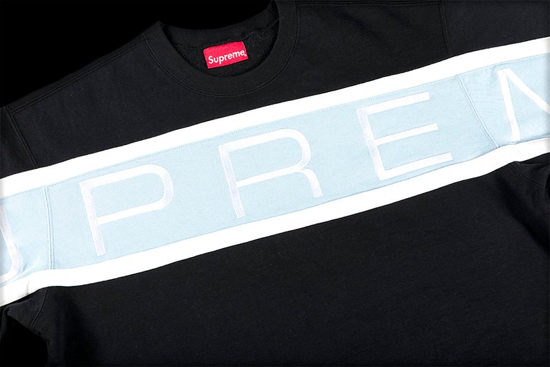 SUPREME PANELED CREWNECK