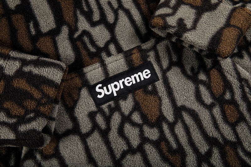 SUPREME POLARTEC HOODED SWEATSHIRT