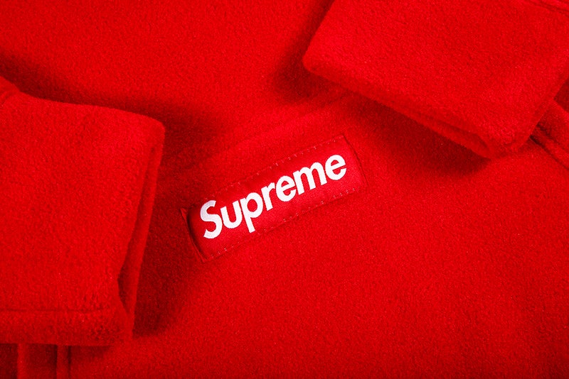 SUPREME POLARTEC HOODED SWEATSHIRT