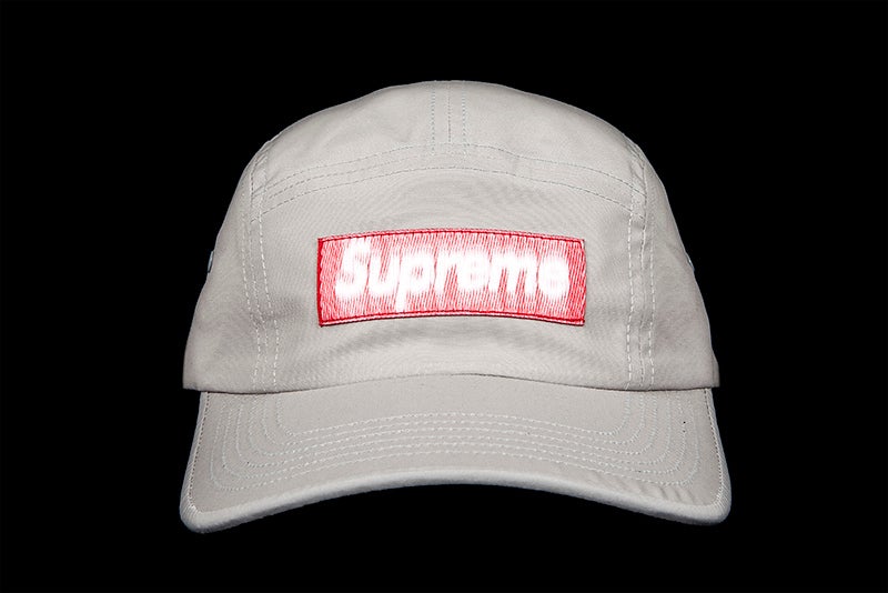 SUPREME REVERSED LABEL CAMP CAP