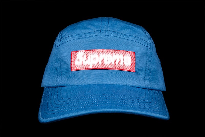 SUPREME REVERSED LABEL CAMP CAP