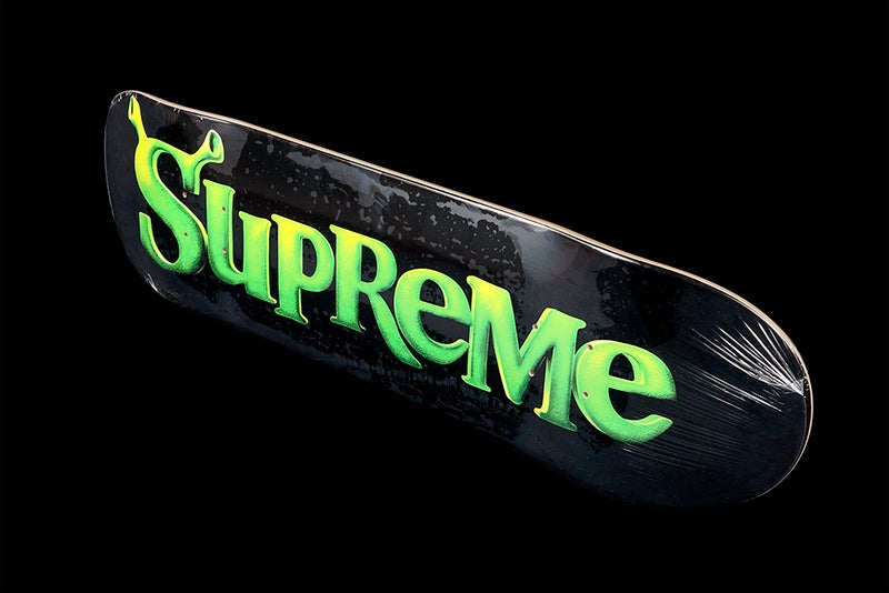 Supreme Shrek Skateboard Deck- Red