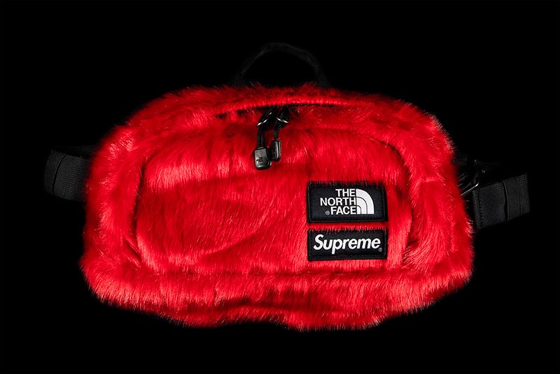 SUPREME X THE NORTH FACE FUR WAIST BAG