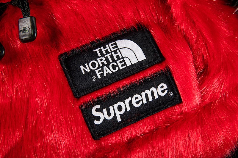 SUPREME X THE NORTH FACE FUR WAIST BAG