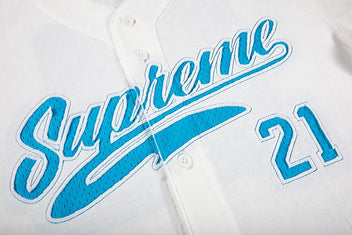 SUPREME VELOUR BASEBALL JERSEY