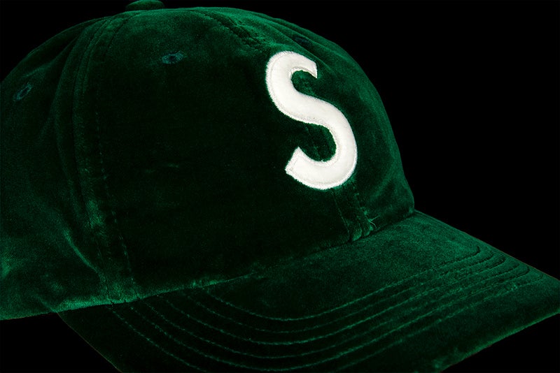 SUPREME VELVET S LOGO 6-PANEL CAP