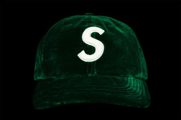 SUPREME VELVET S LOGO 6-PANEL CAP