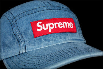 SUPREME WASHED CHINO TWILL CAMP CAP