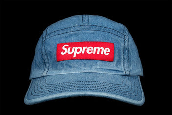 SUPREME WASHED CHINO TWILL CAMP CAP