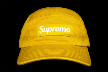 SUPREME WASHED CHINO TWILL CAMP CAP