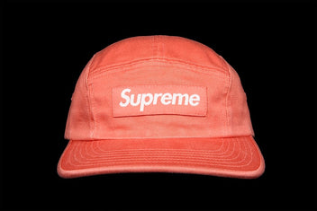 SUPREME WASHED CHINO TWILL CAMP CAP