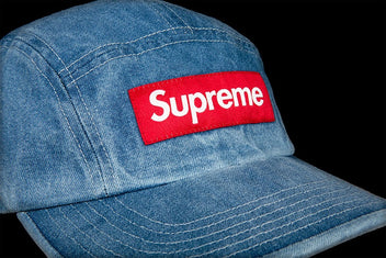 SUPREME WASHED CHINO TWILL CAMP CAP