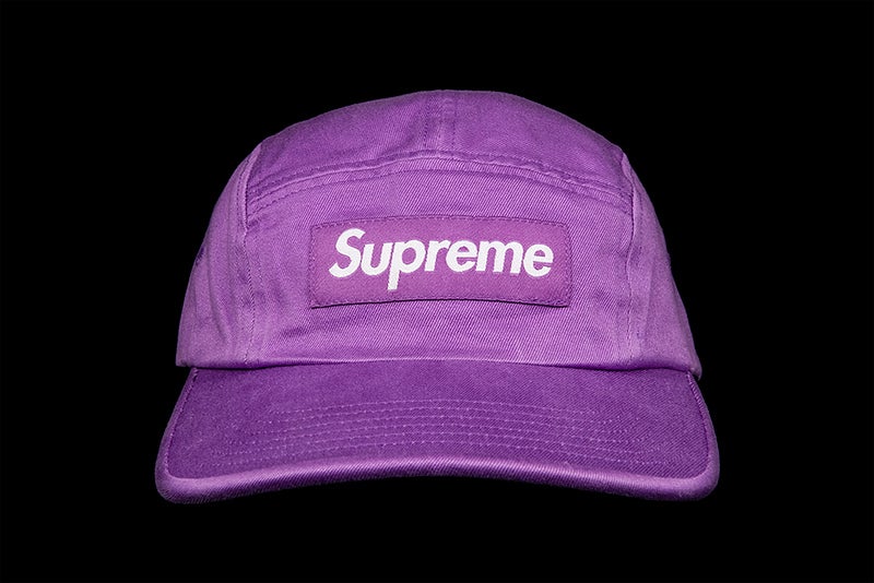 SUPREME WASHED CHINO TWILL CAMP CAP