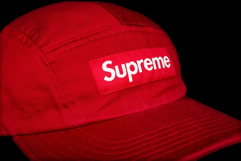 SUPREME WASHED CHINO TWILL CAMP CAP