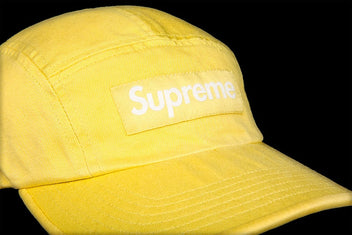 SUPREME WASHED CHINO TWILL CAMP CAP