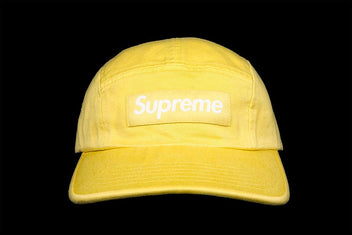 SUPREME WASHED CHINO TWILL CAMP CAP