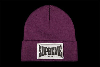 SUPREME WOVEN LABEL BEANIE